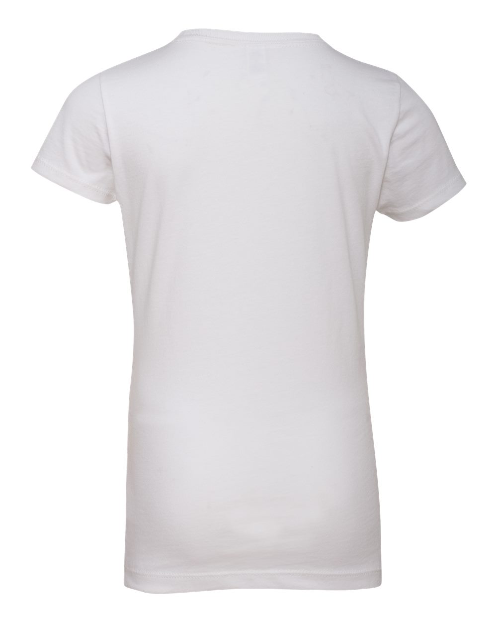Rear View of White Girls’ Cotton Princess T-Shirt - 3710