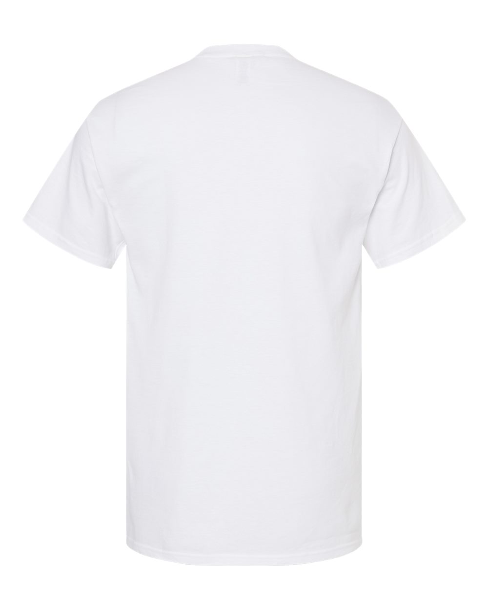 Rear View of White Gold Soft Touch T-Shirt - 4800
