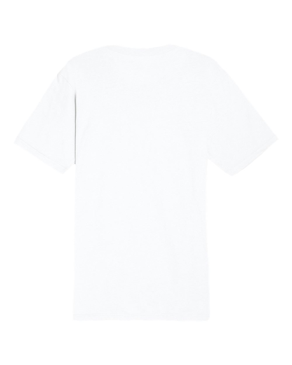 Rear View of White Heavyweight T-Shirt - LS15001
