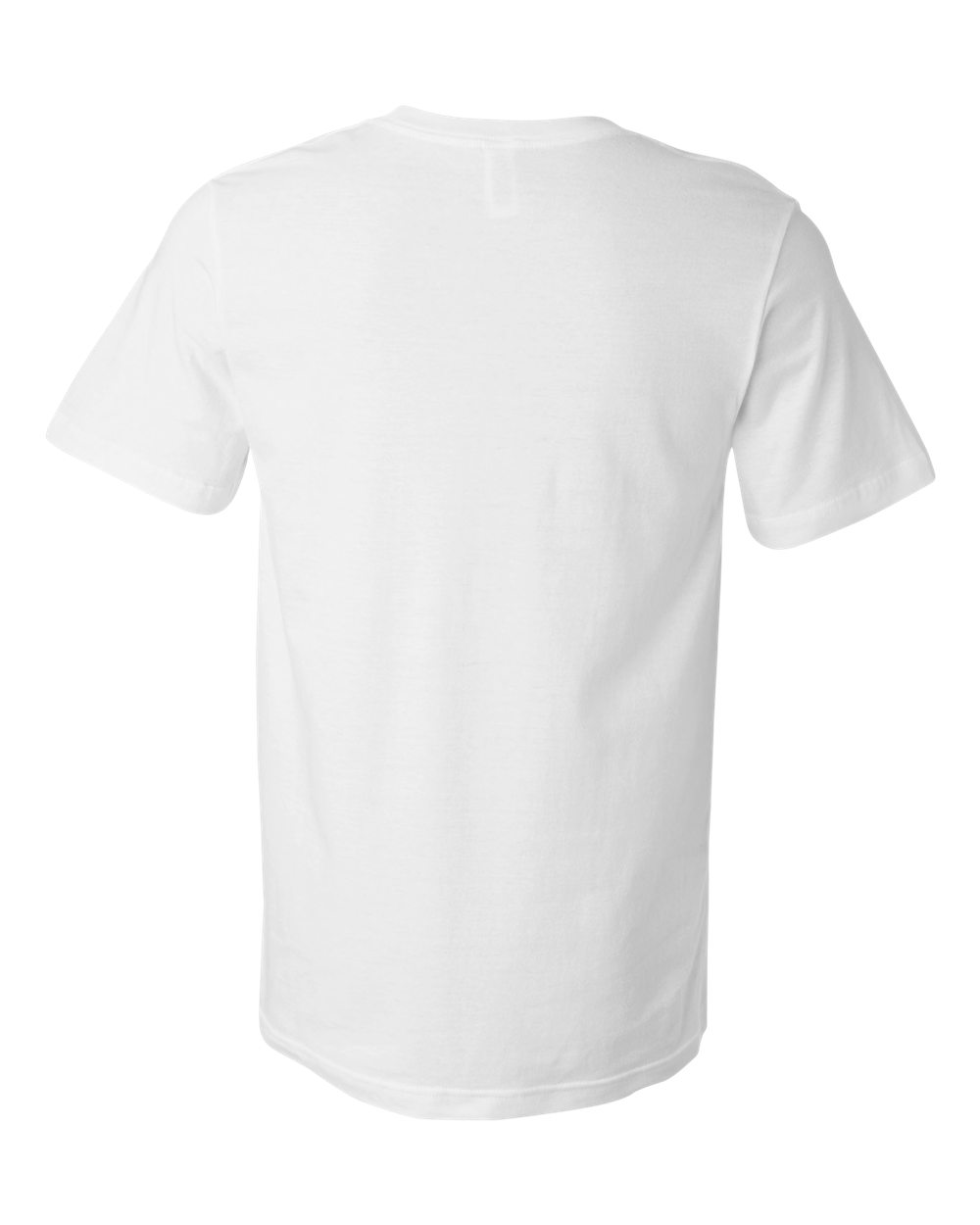 Rear View of White Jersey Pocket Tee - 3021