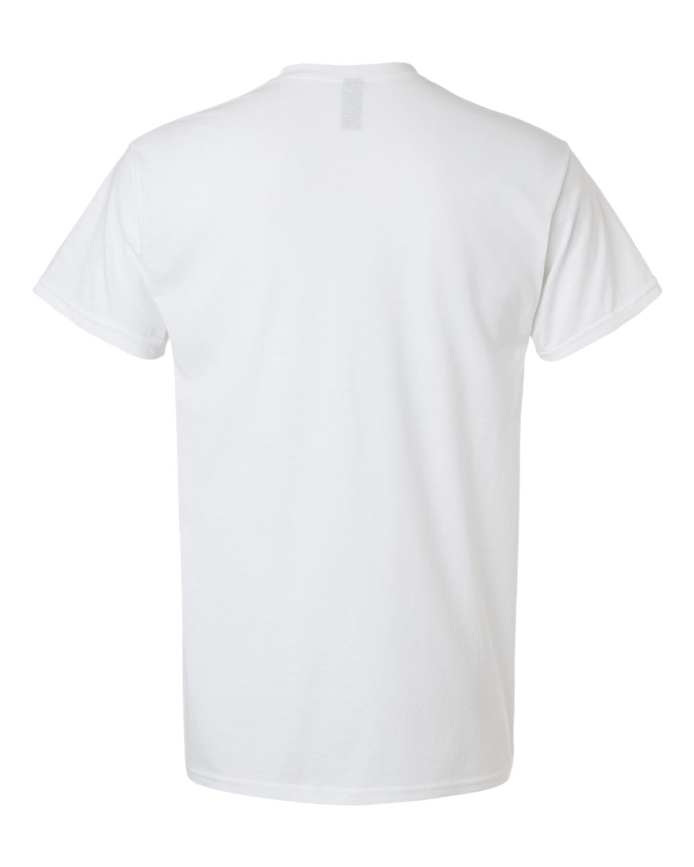 Rear View of White Light Cotton T-Shirt - 3000