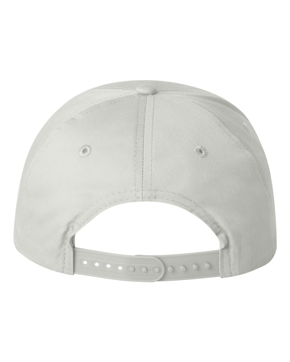 Front View of White Lightweight Twill Cap - VC100
