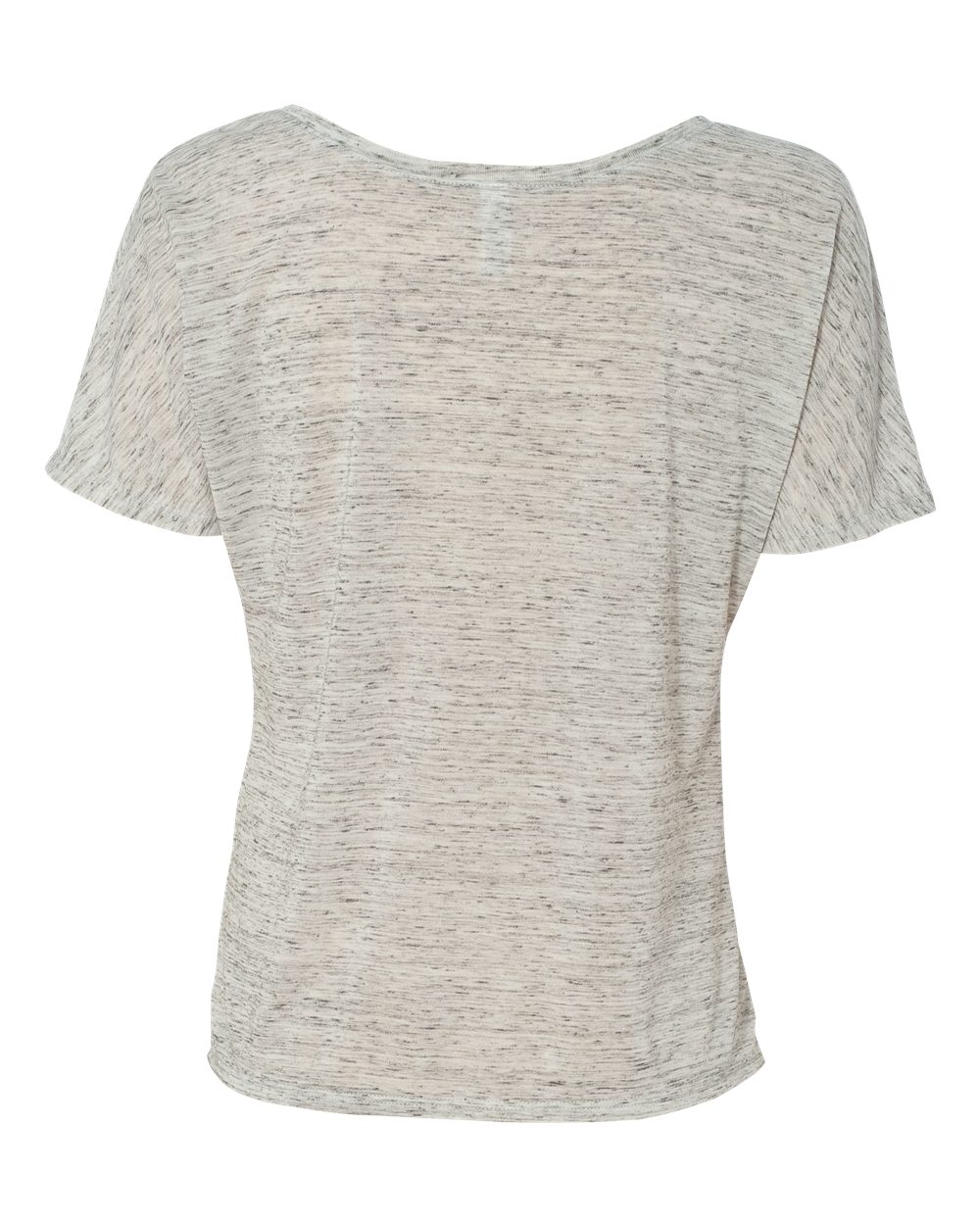 Rear View of White Marble Women’s Slouchy Tee - 8816