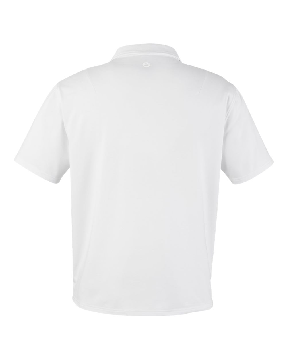 Rear View of White Marbled Fairway Polo - MDP1799