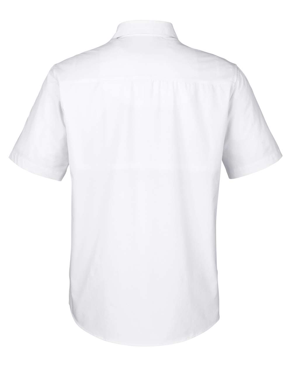 Rear View of White Men's Ultra UVP® Marina Shirt - CE510