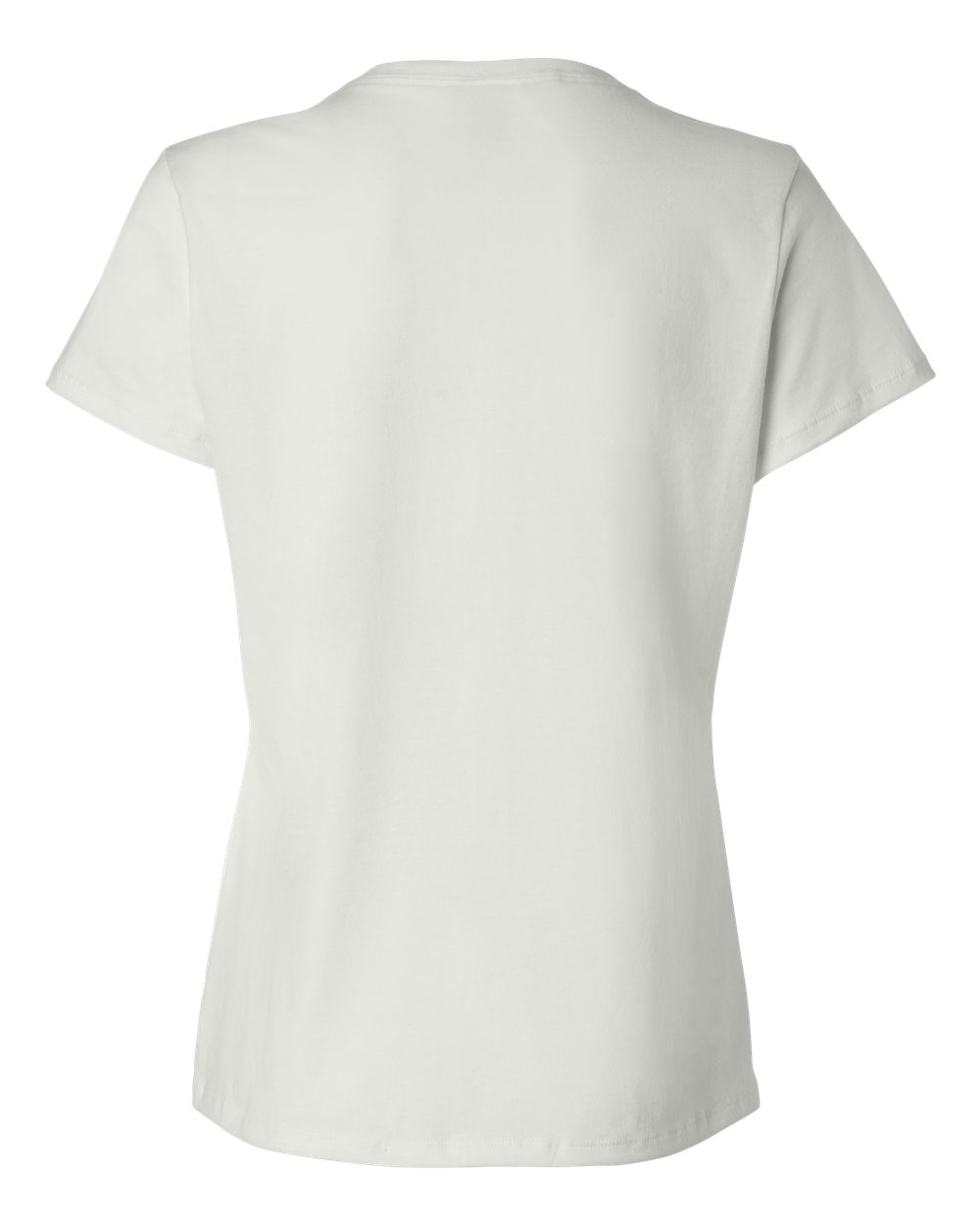 Rear View of White Perfect-T Women’s T-Shirt - SL04