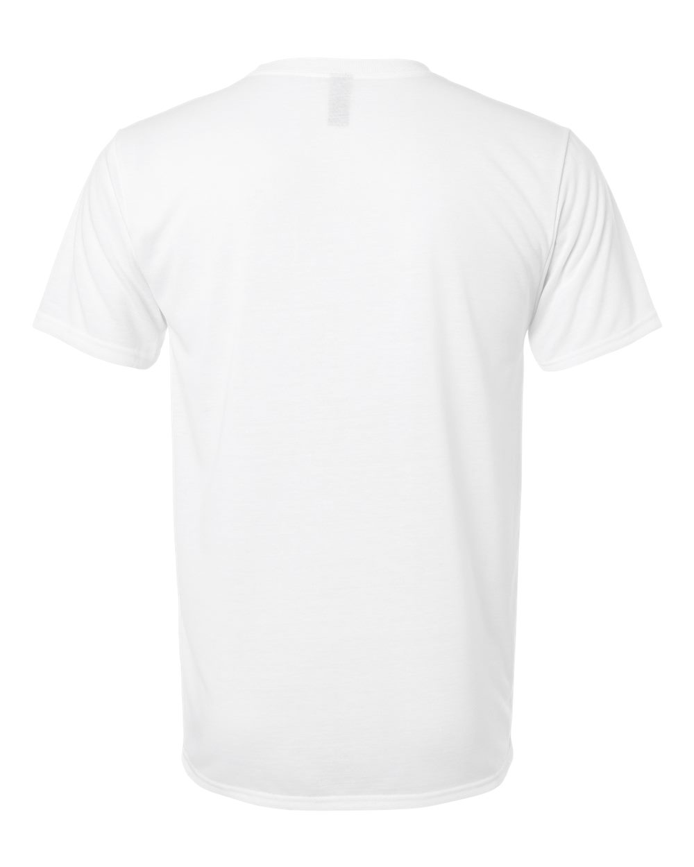 Rear View of White Performance® T-Shirt - 42000