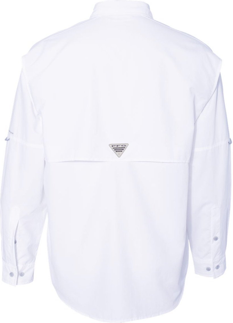 Rear View of White PFG Bahama™ II Shirt - 212463