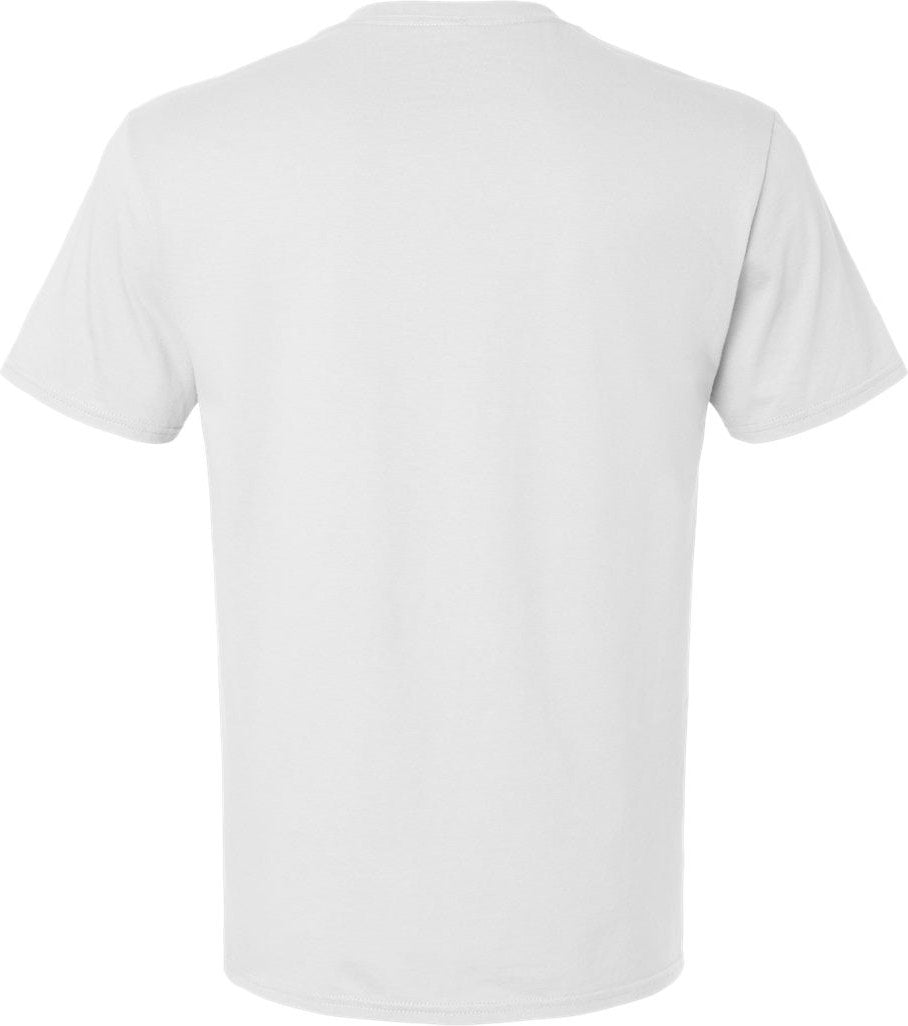 Rear View of White Premium Cotton T-Shirt - 570MR