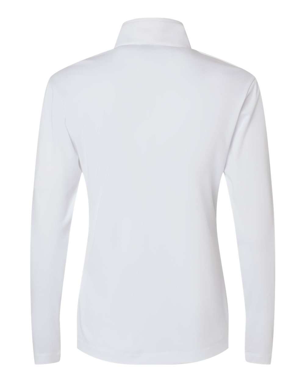 Rear View of White Pro-Lock Women's Performance Quarter-Zip Pullover - 41870L