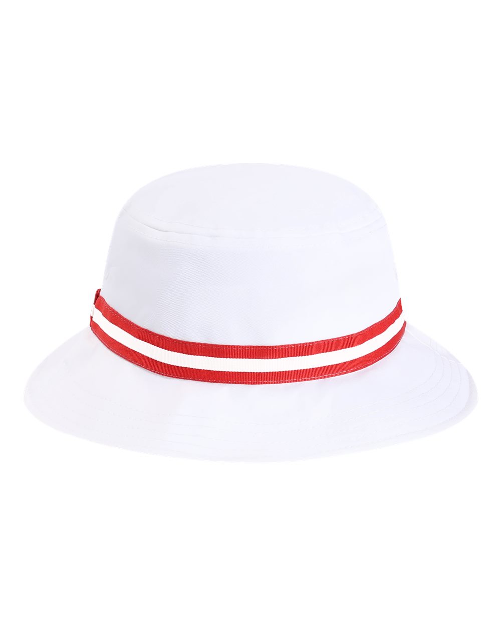 Front View of White/ Red The Oxford Performance Bucket - 1371P