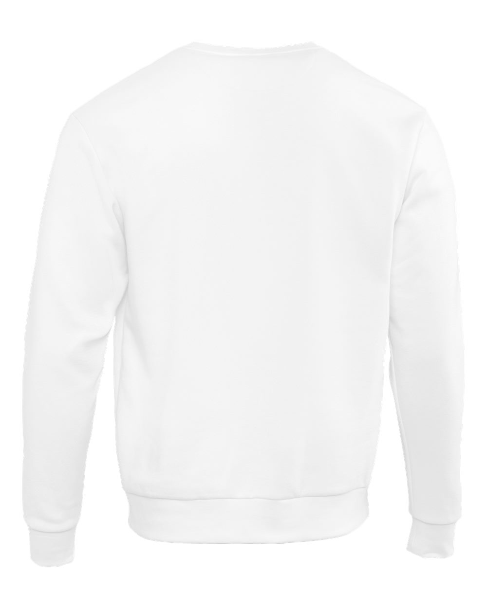 Rear View of White Santa Barbara Sweatshirt - 9003
