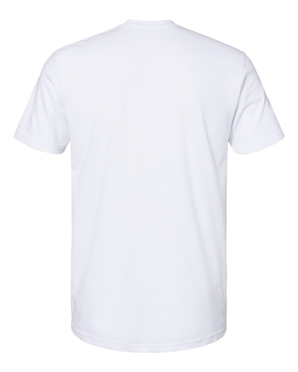 Rear View of White Softstyle® CVC T-Shirt - 64000CVC