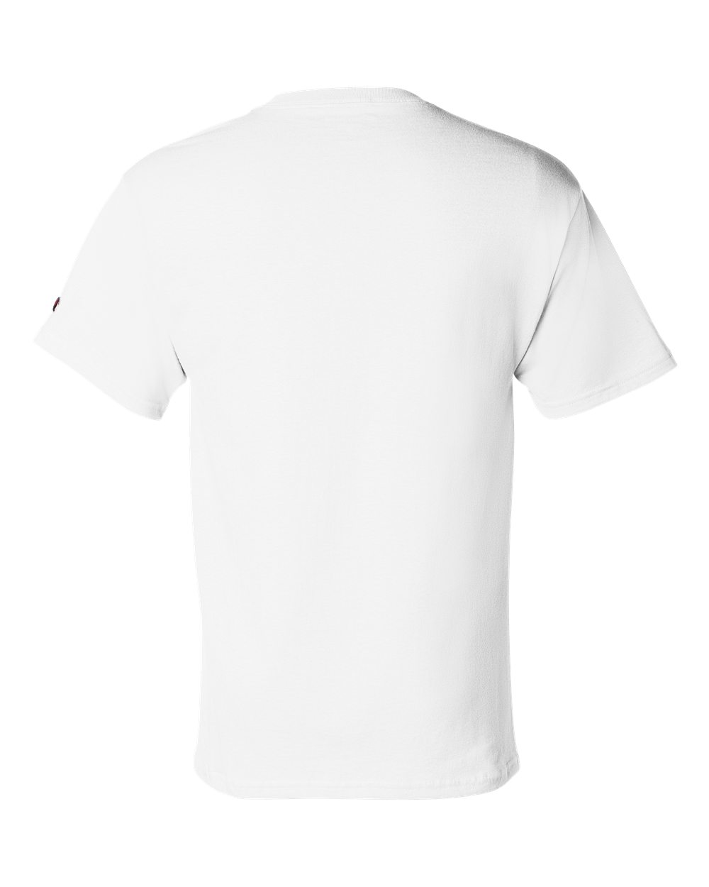 Rear View of White T-Shirt - T425