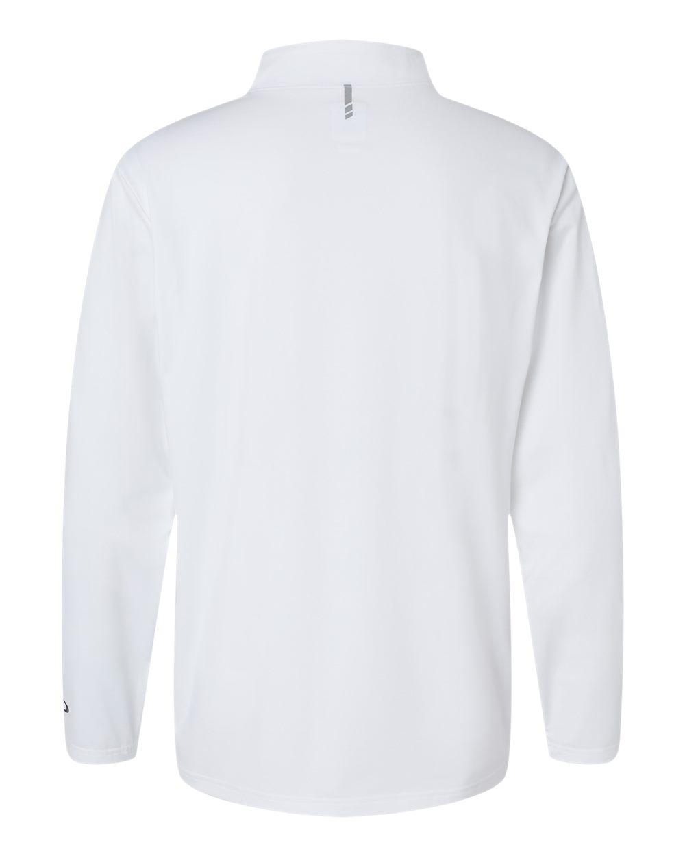 Rear View of White Team Issue Podium Quarter-Zip Pullover - FOA402997