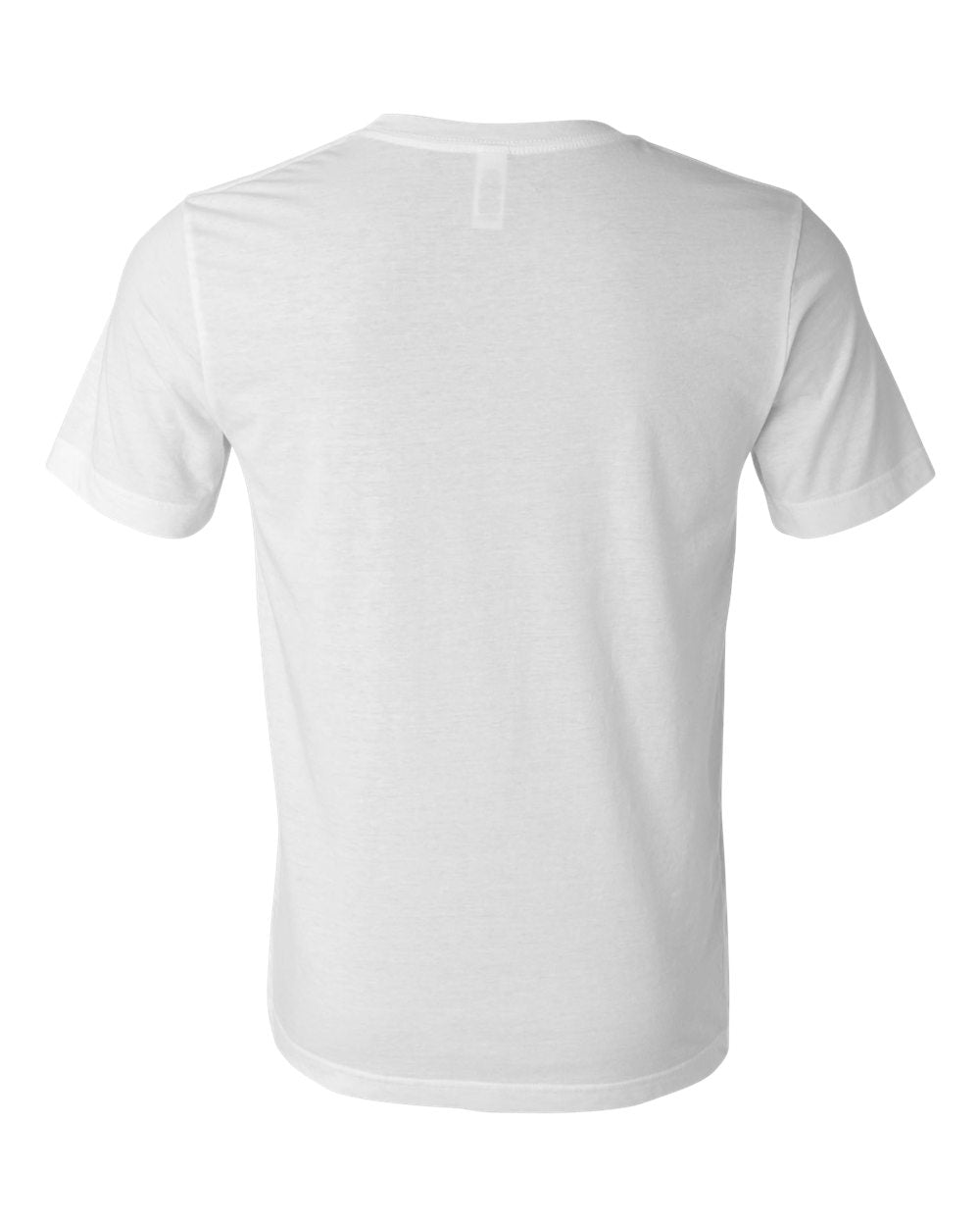 Rear View of White Texture Tee - 3650
