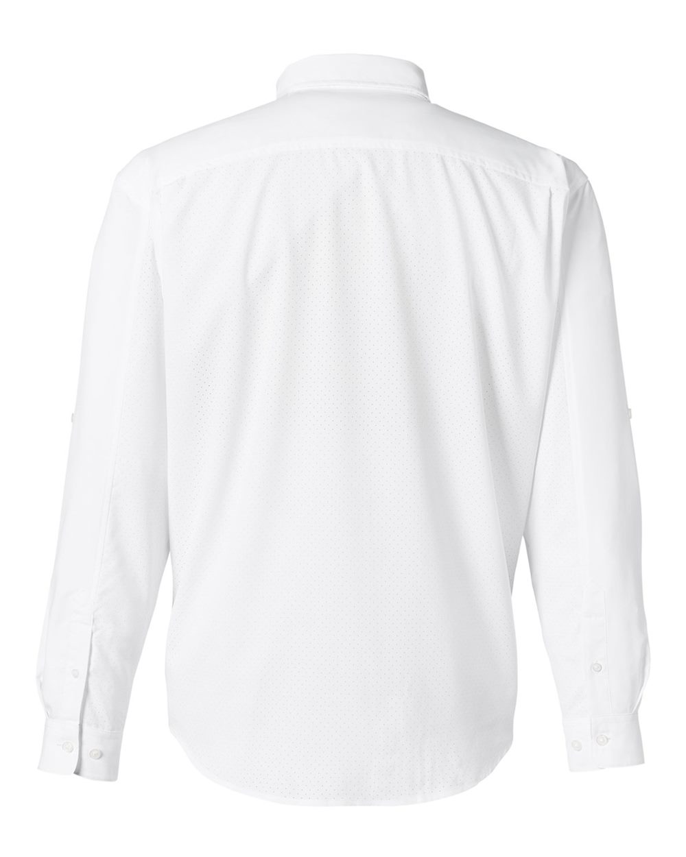 Rear View of White Tide Point Long Sleeve Shirt - H150172