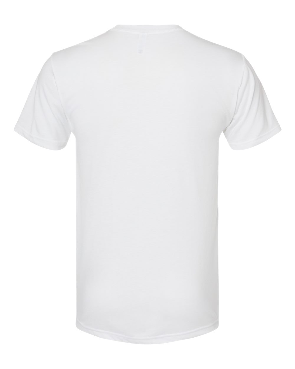 Rear View of White Triblend T-Shirt - 6010