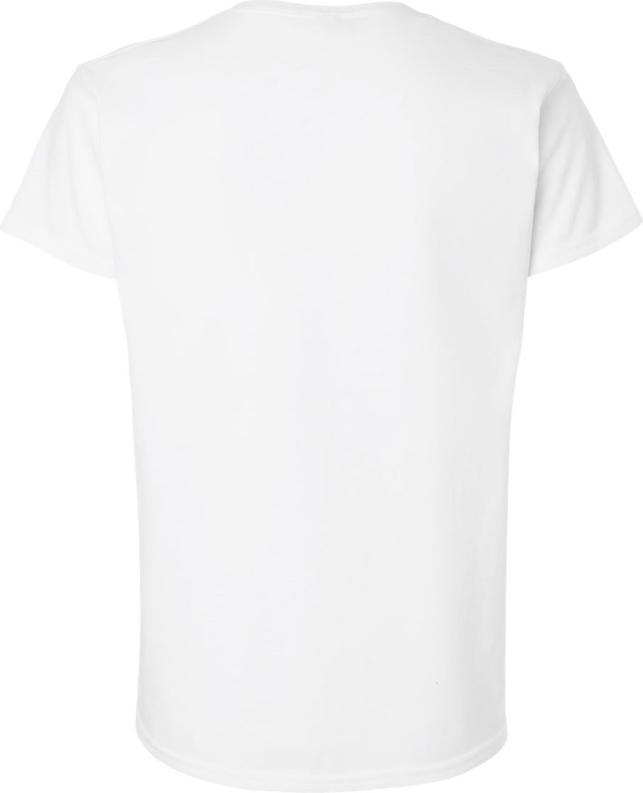 Rear View of White Ultra Cotton® Women’s T-Shirt - 2000L