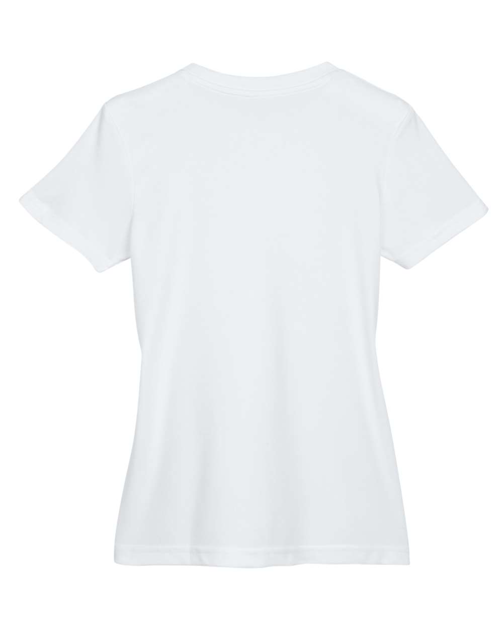 Rear View of White Women's Cool and Dry Performance T-Shirt - 8620L