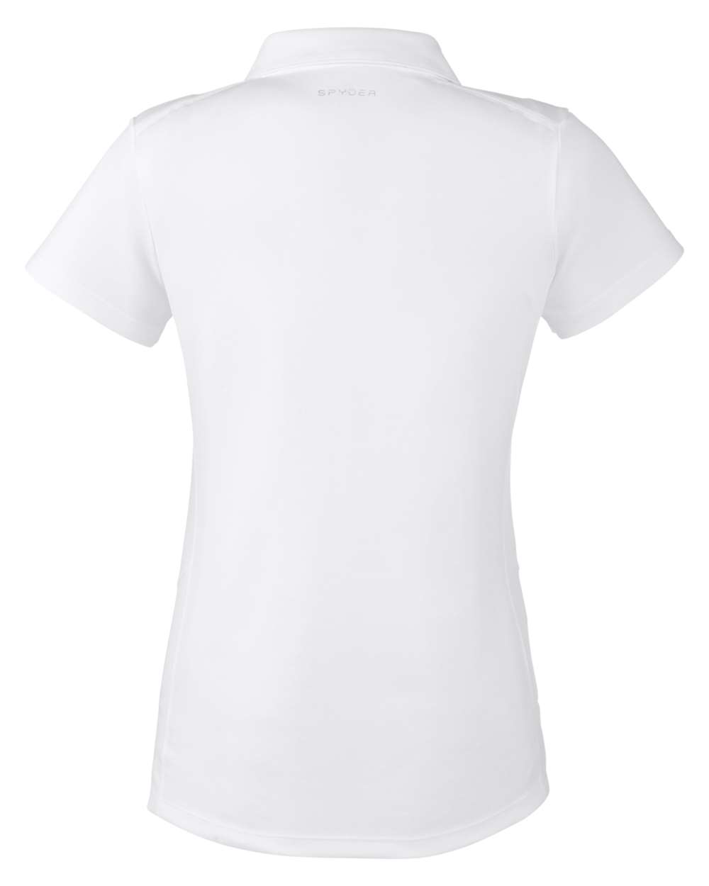 Rear View of White Women's Freestyle Polo - S16519