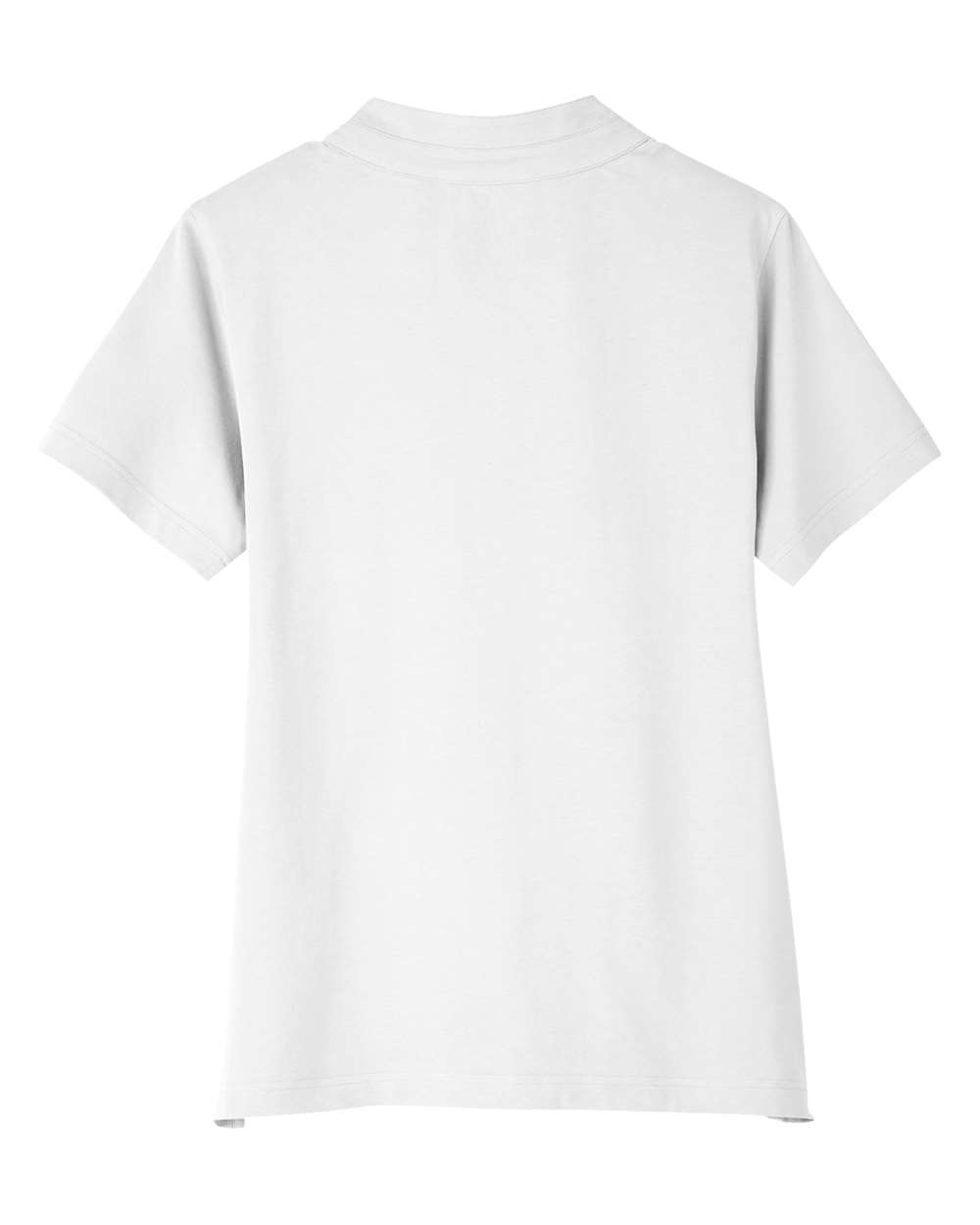 Rear View of White Women's Lakeshore Stretch Cotton Performance Polo - UC105W