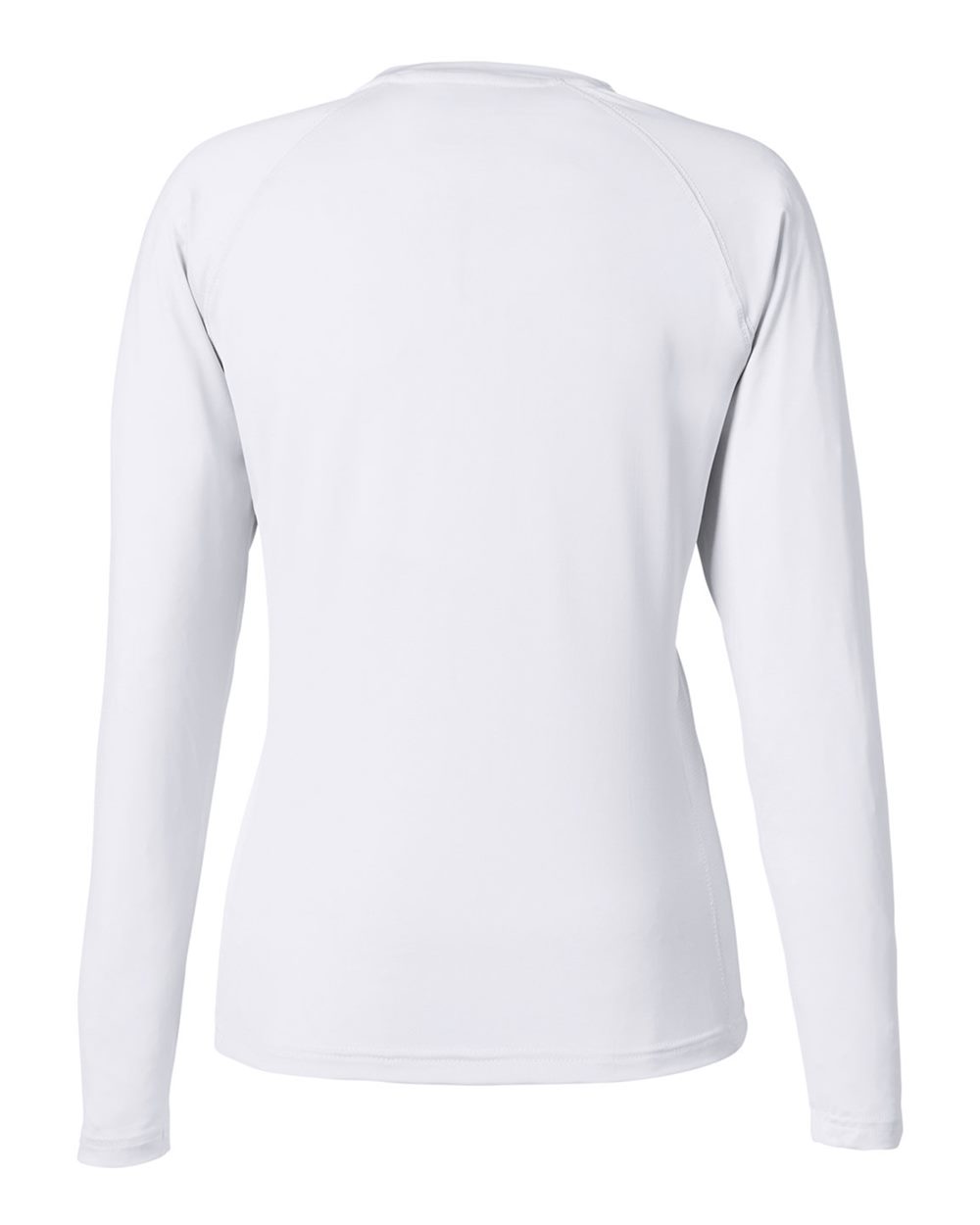 Rear View of White Women's LoPro Pursuit T-Shirt - H612L04