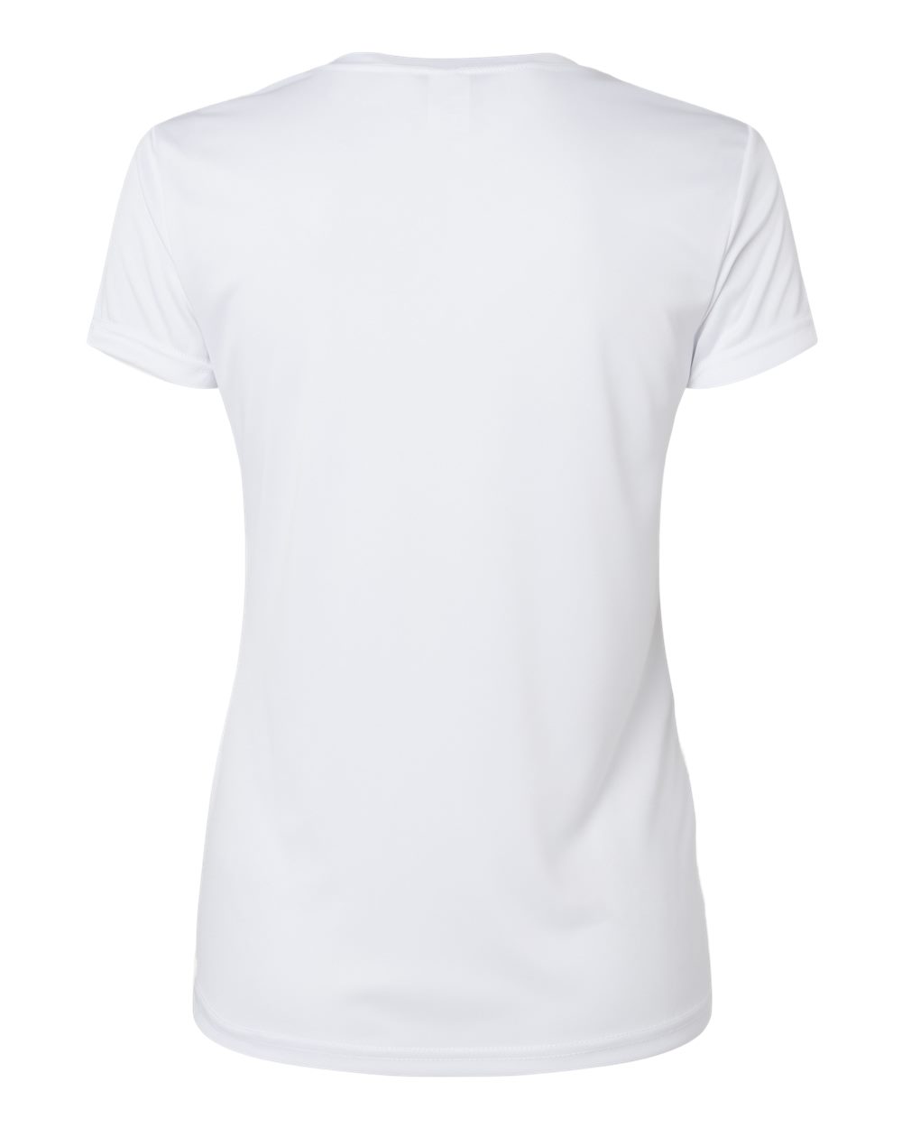 Front View of White Women's Vera V-Neck T-Shirt - 203