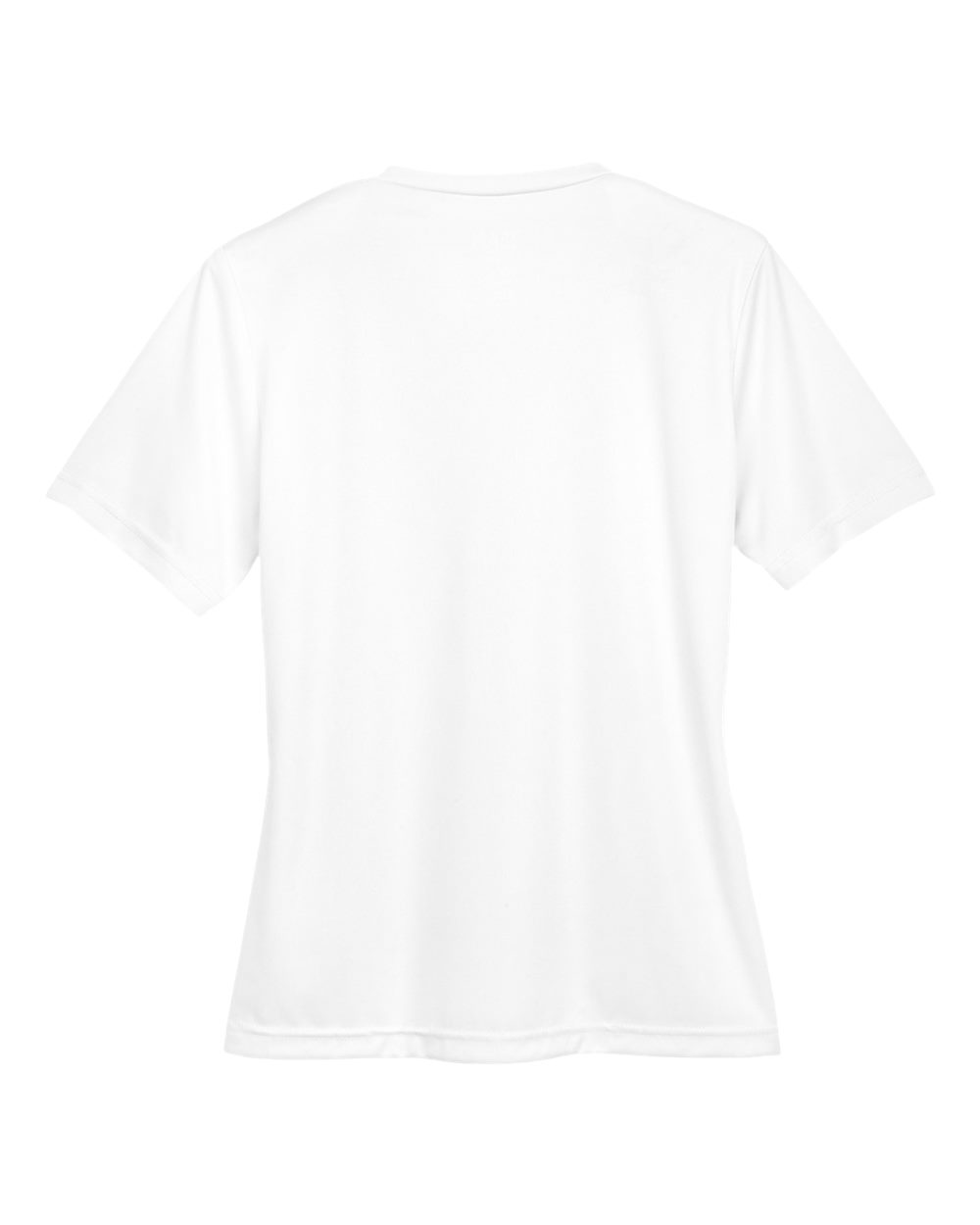 Rear View of White Women's Zone Performance T-Shirt - TT11W