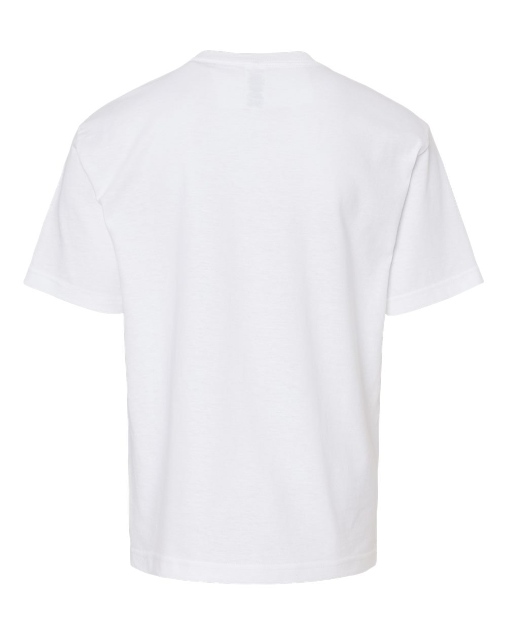 Rear View of White Youth Gold Soft Touch T-Shirt - 4850
