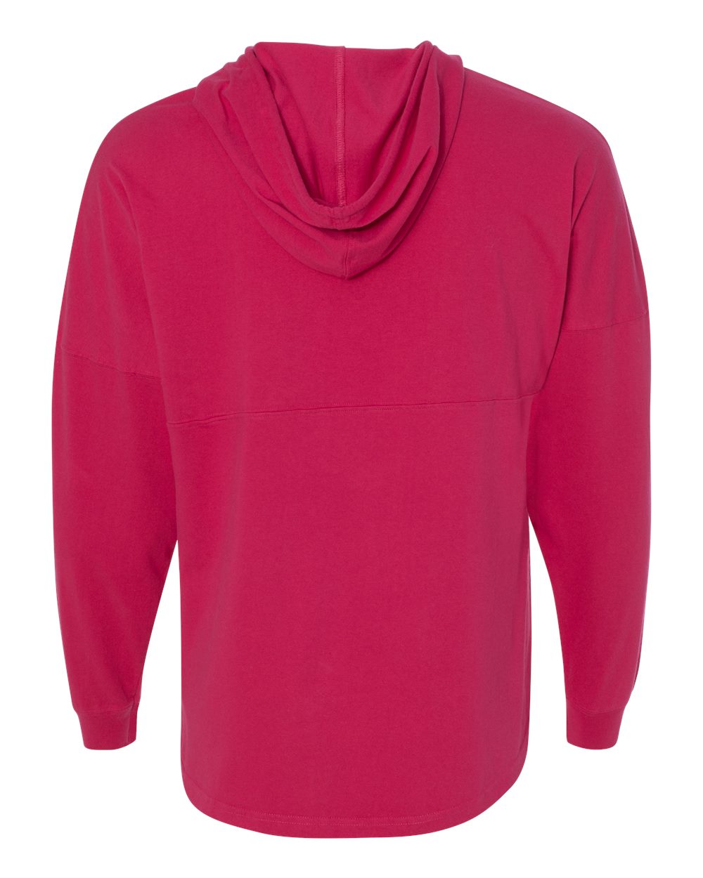 Rear View of Wildberry Hooded Game Day Jersey T-Shirt - 8228