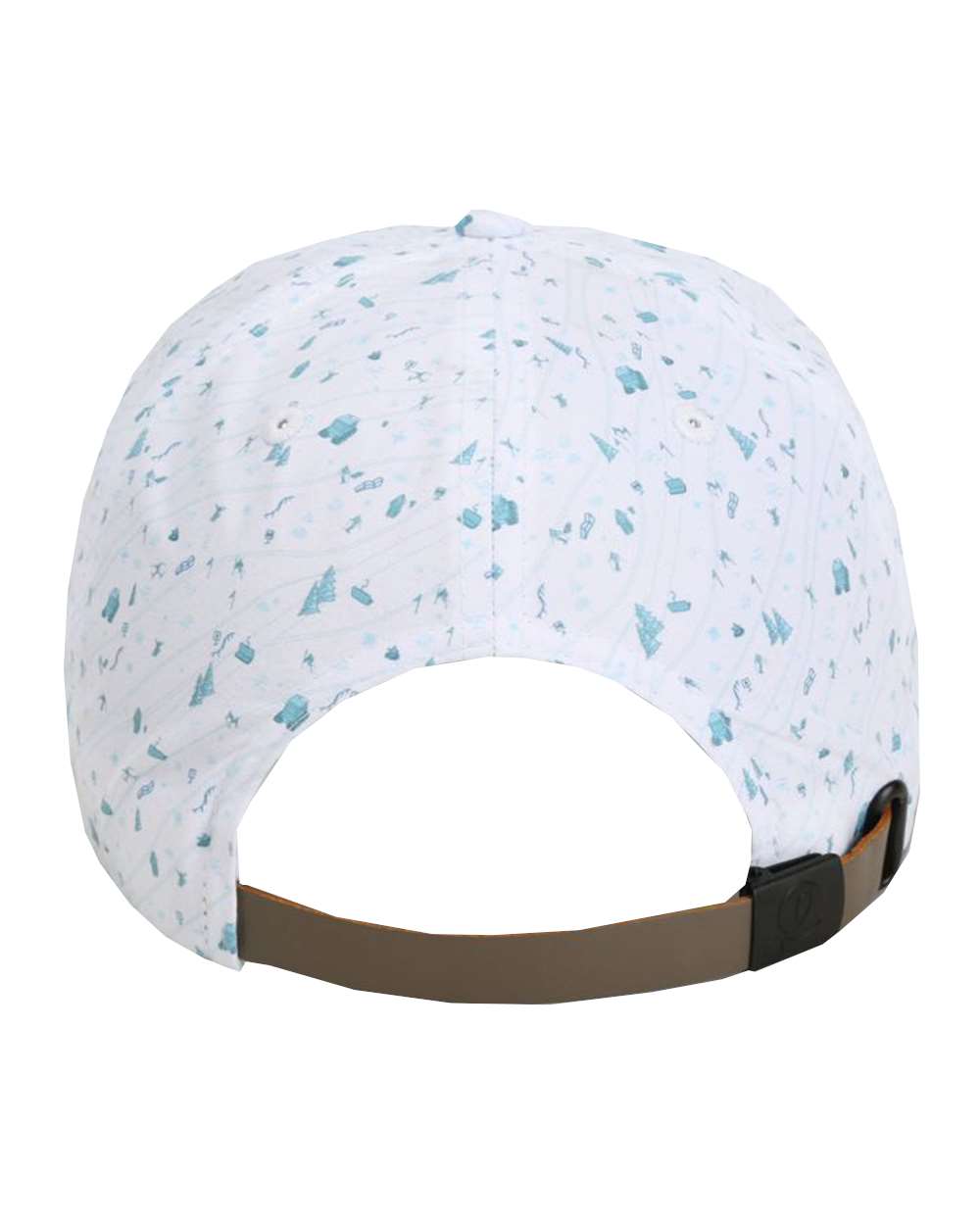 Rear View of Winter Blue The Aloha Rope Cap - DNA010