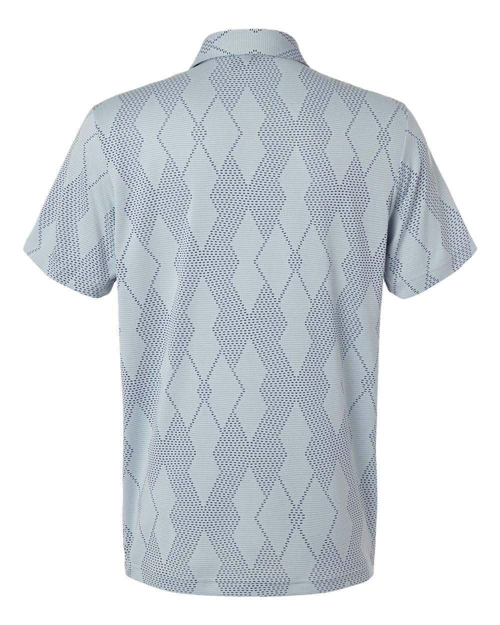 Rear View of Wonder Blue Ultimate Textured Polo - A2008