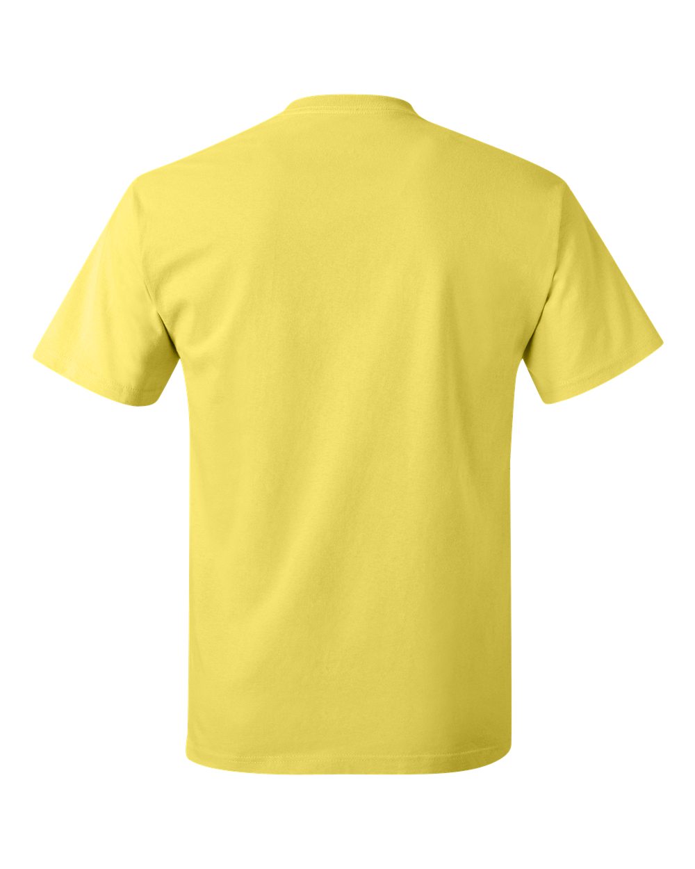 Rear View of Yellow Authentic T-Shirt - 5250