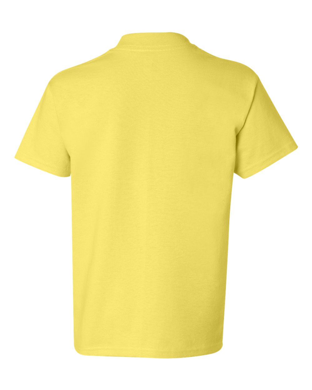 Rear View of Yellow Authentic Youth T-Shirt - 5450