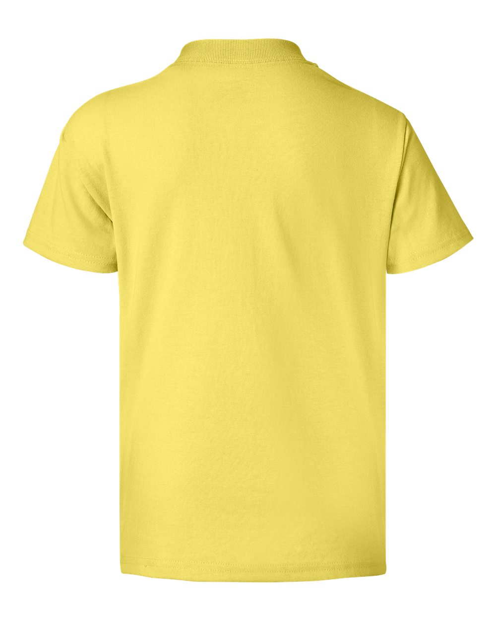 Rear View of Yellow Ecosmart™ Youth T-Shirt - 5370