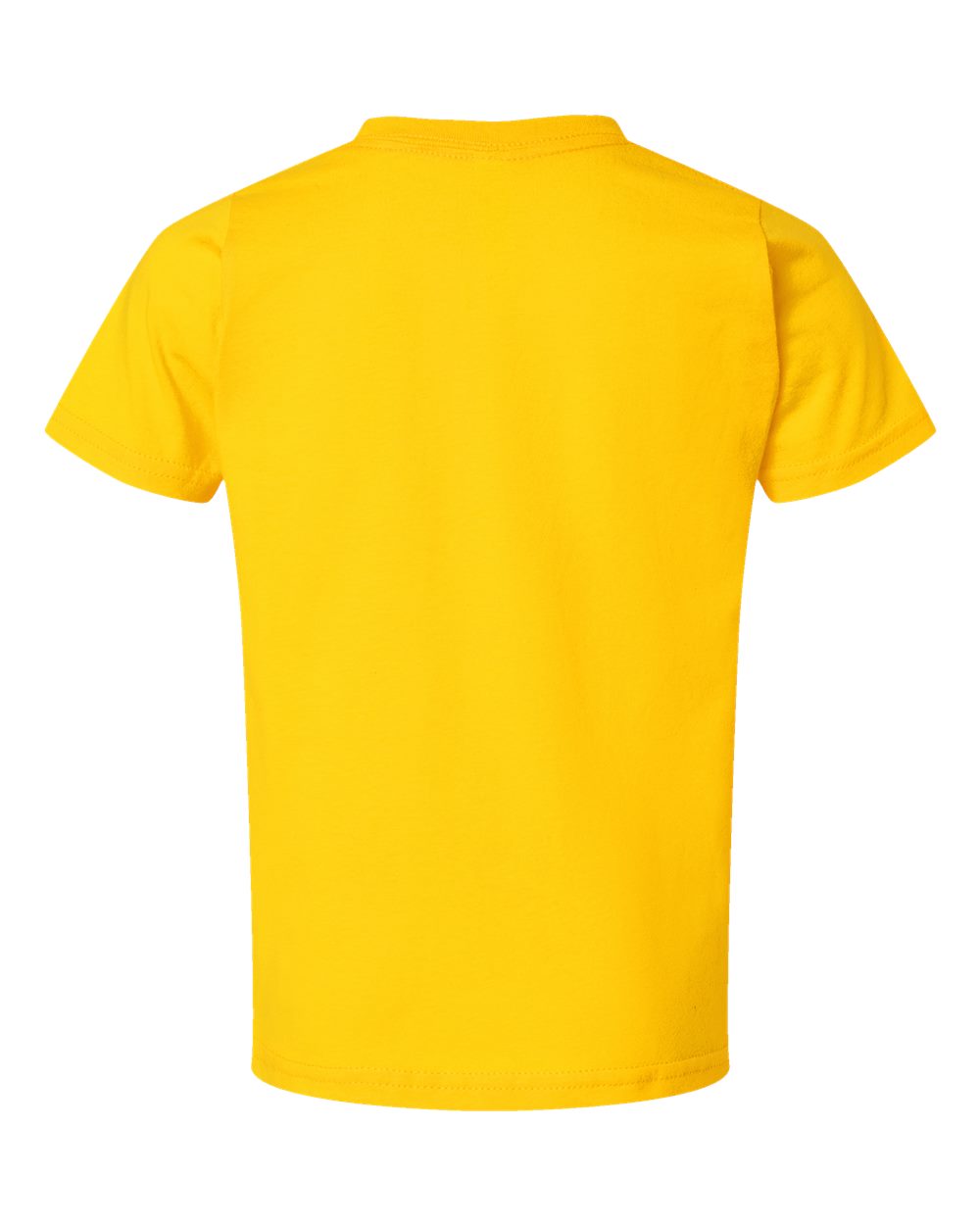 Rear View of Yellow Toddler Fine Jersey Tee - 3321