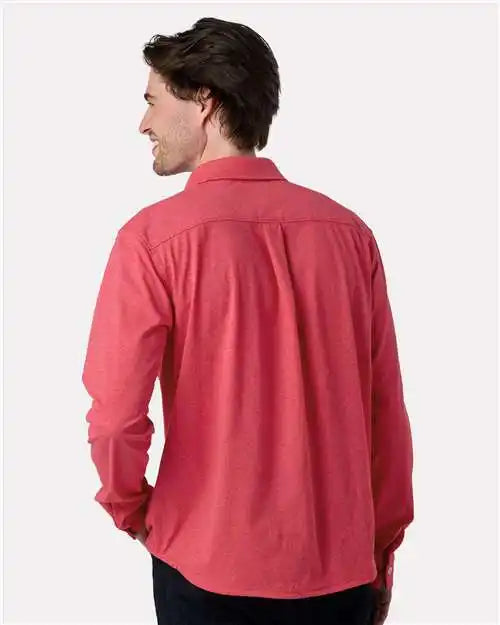 Recover Ec650r Eco Button Down Shirt - Ec650 - Ruby