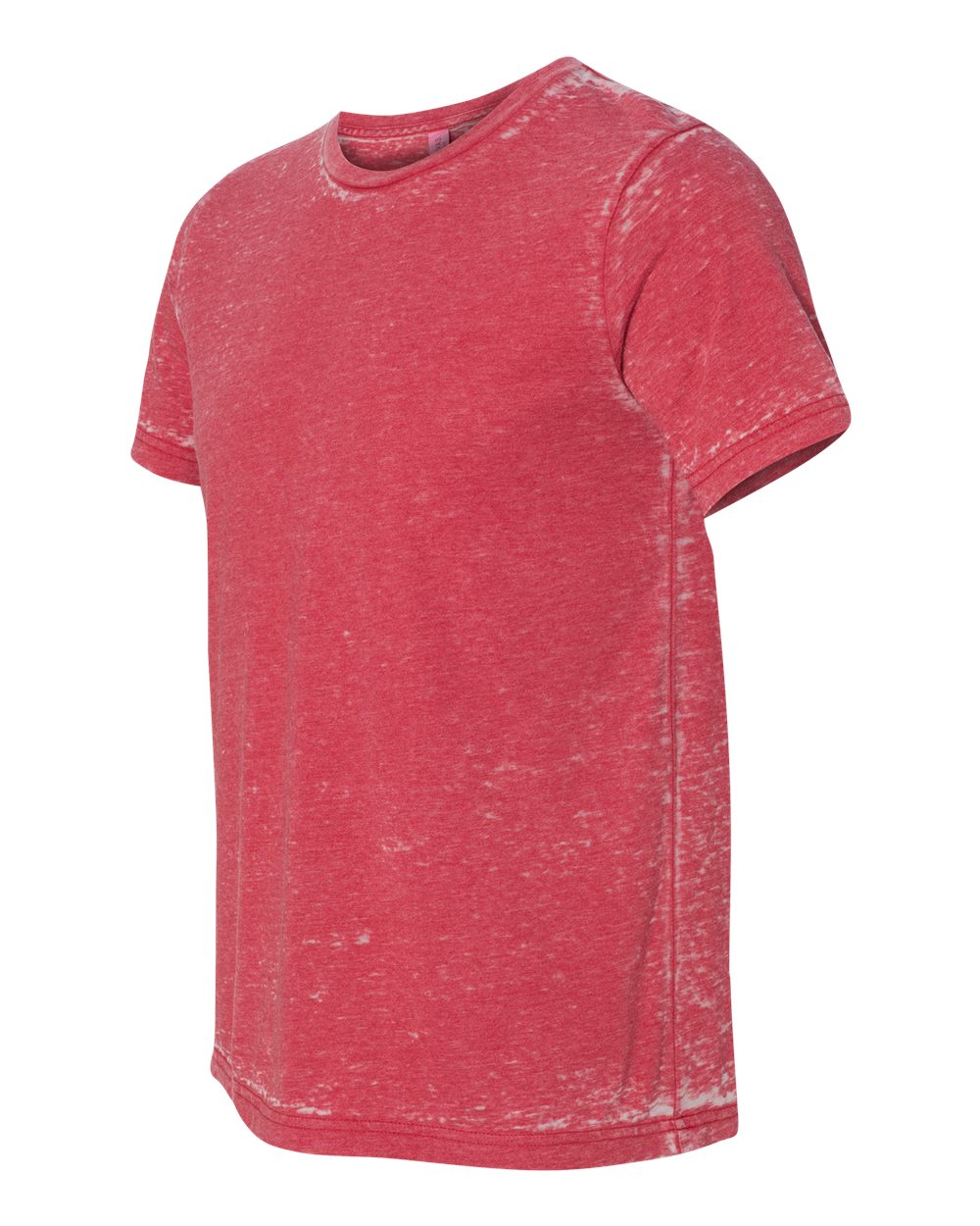 Red Acid Wash Texture Tee - 3650