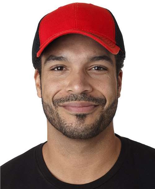 Red/ Black Fairway Cap - FA102