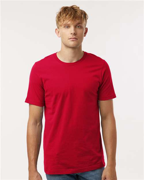Red Combed Cotton T-Shirt - 602