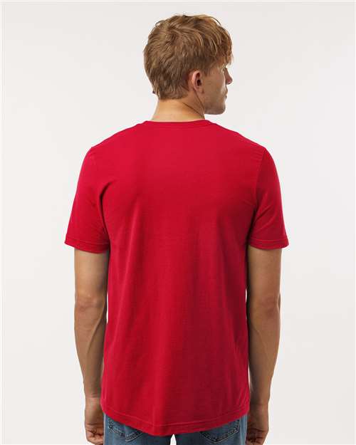 Red Combed Cotton T-Shirt - 602