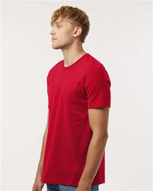 Red Combed Cotton T-Shirt - 602