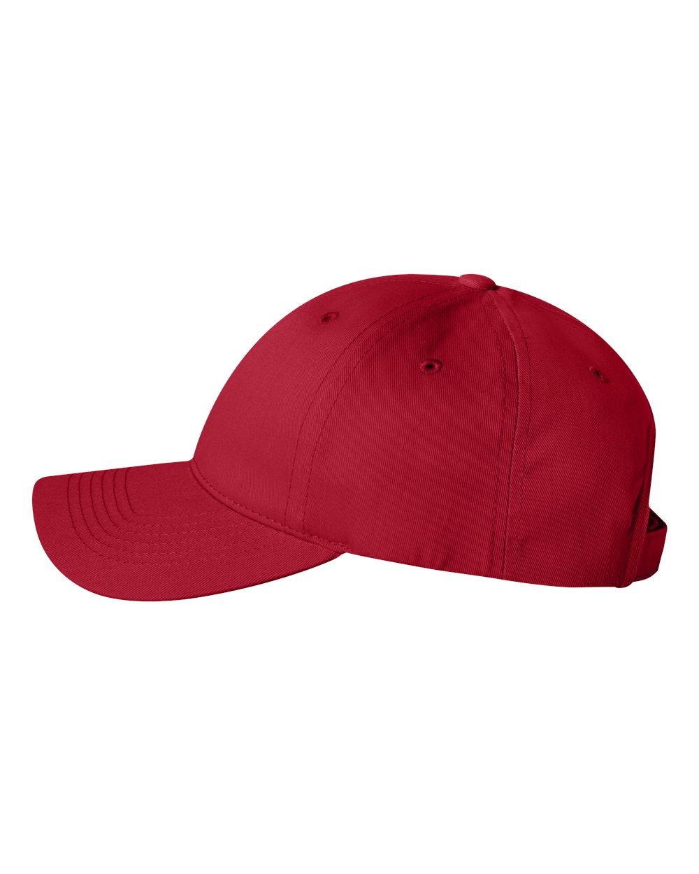 Red Cotton Twill Cap - 2260
