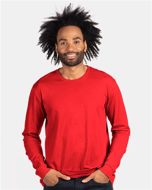 Red CVC Long Sleeve T-Shirt - 6211