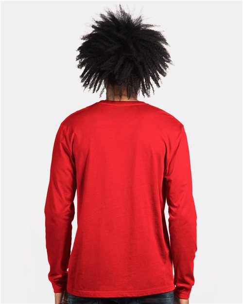 Red CVC Long Sleeve T-Shirt - 6211