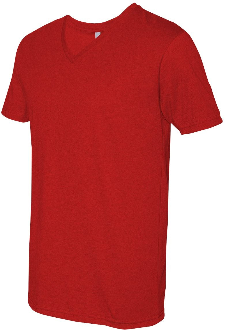 Red CVC V-Neck T-Shirt - 6240