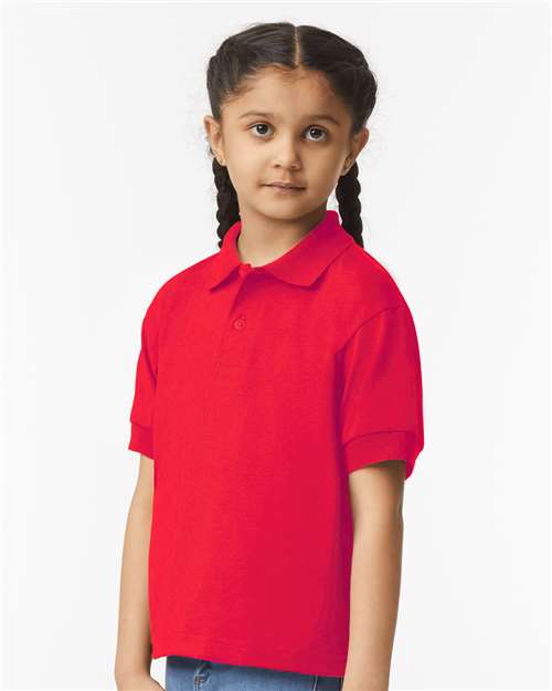Red DryBlend® Youth Jersey Polo - 8800B