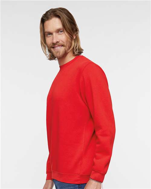 Red Elevated Fleece Crewneck Sweatshirt - 6925