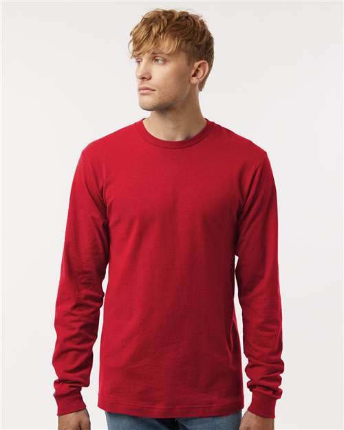 Red Fine Jersey Long Sleeve T-Shirt - 202LS